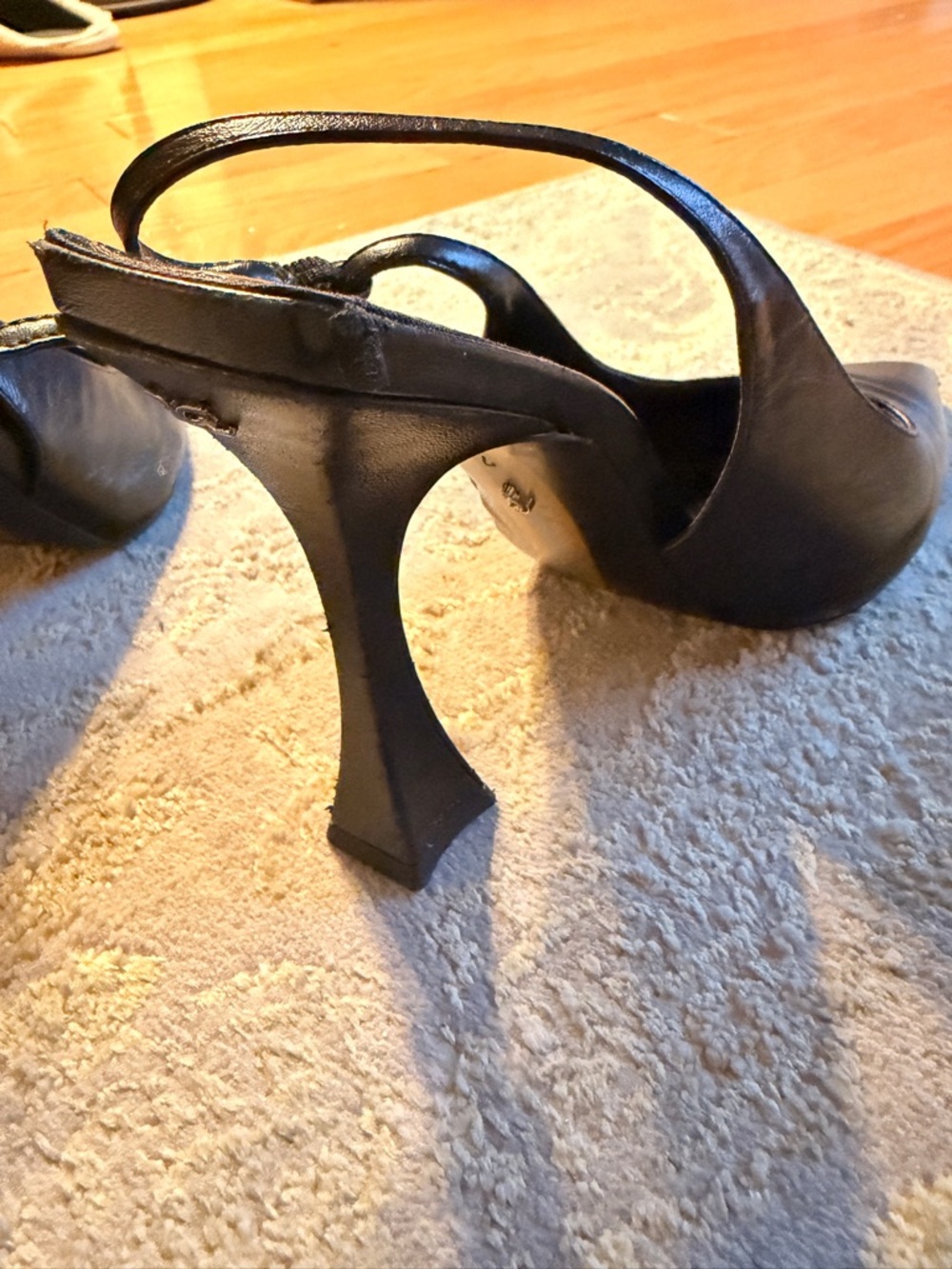 Sam Edelman Black Slongback Heels - Picture 3 of 6